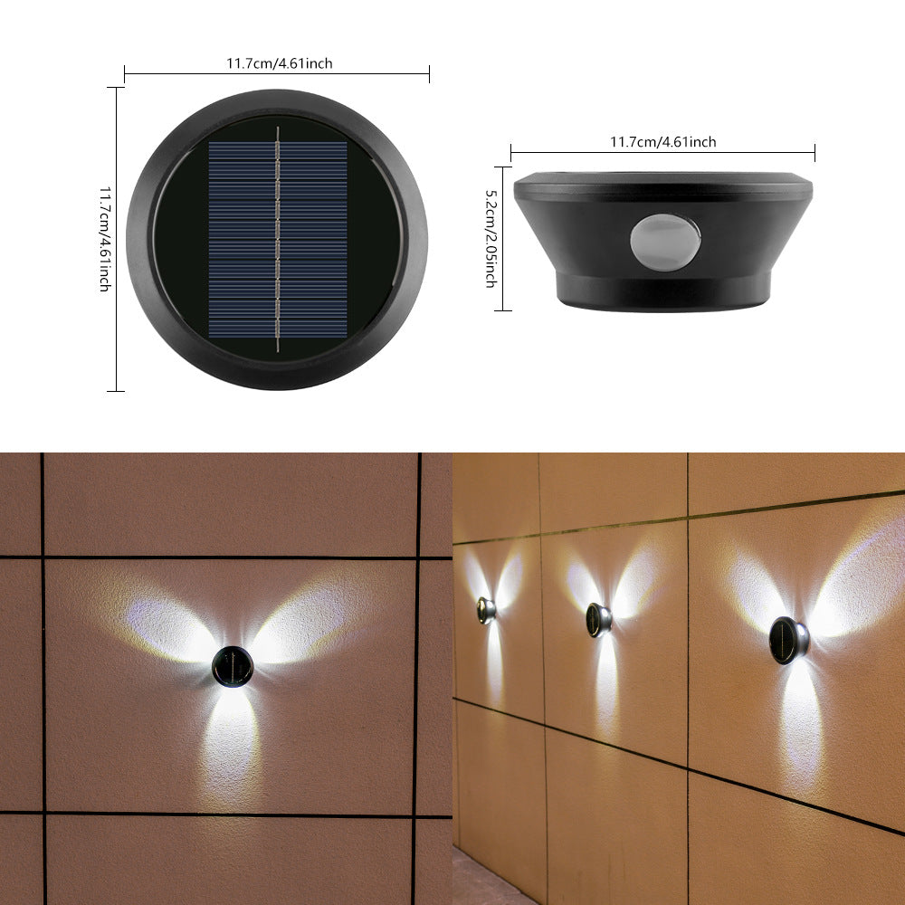Outdoor Solar Wall Light Multi-Beam LED Decorative Accent Kalsten