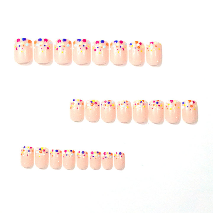 Colorful Dotted Nail Art Enhancements Kalsten