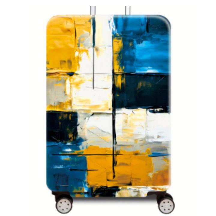 Women Hard Shell Suitcase with Modern Abstract Art Design Kalsten