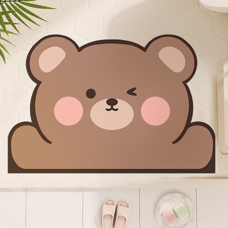 Cute Cartoon Dog-Shaped Bath Mat Kalsten