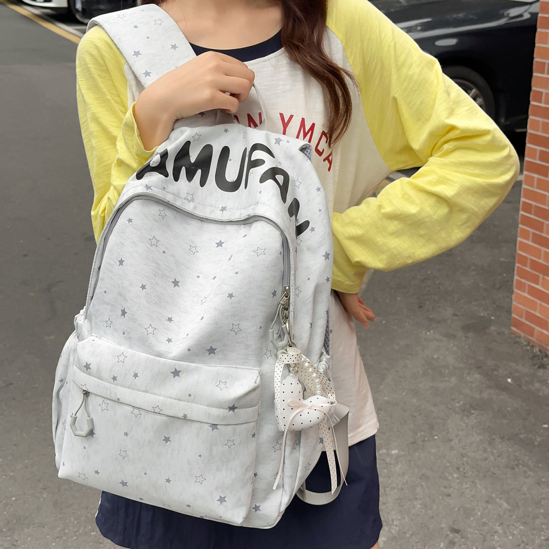Casual Star-Embellished Backpack Kalsten