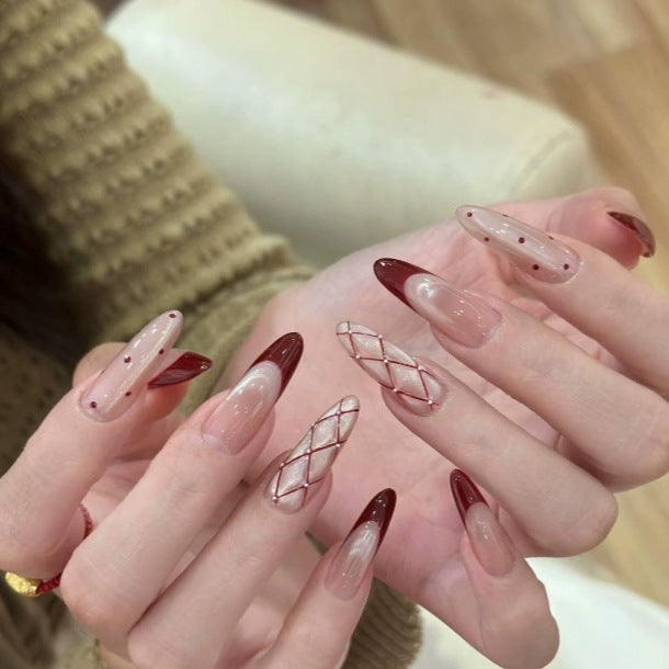Elegant Stiletto Nail Art Enhancements Kalsten