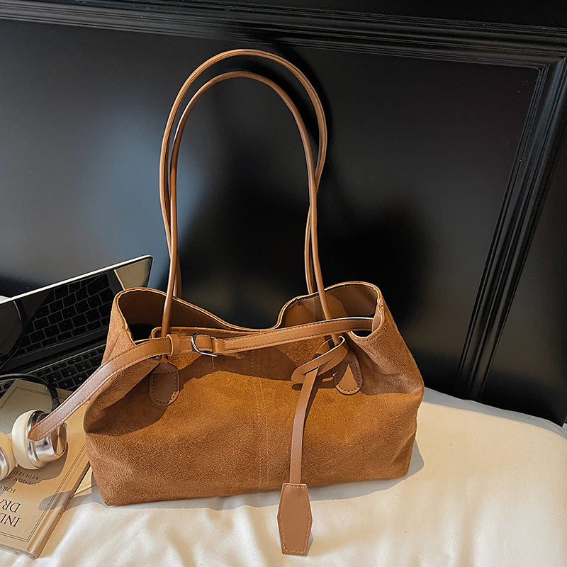 Elegant Suede Tote Bag