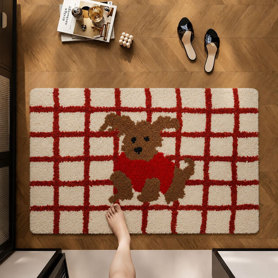 Decorative Dog-Themed Area Rug Kalsten