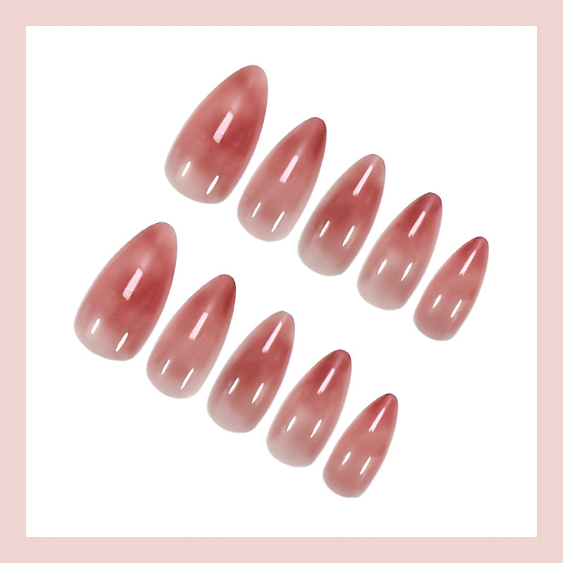 Artificial nail set with elegant, transparent shine Kalsten