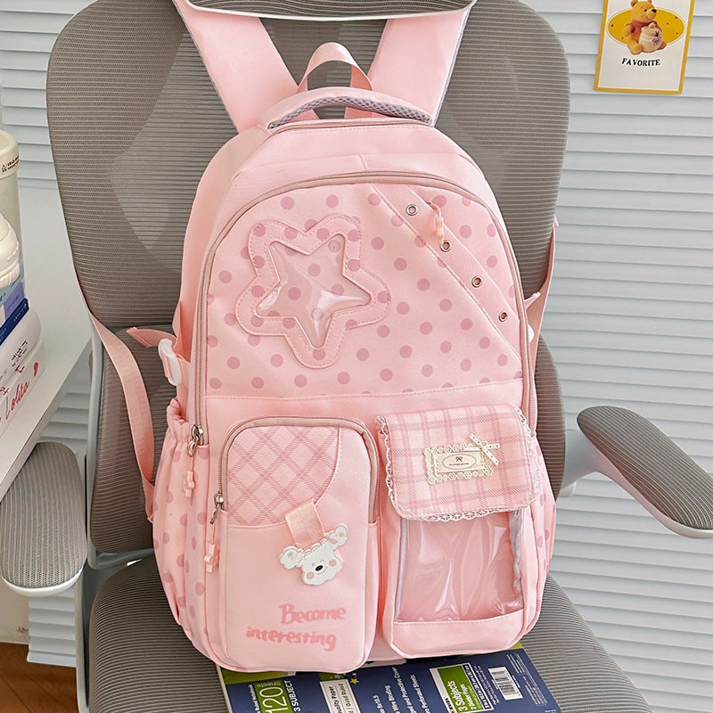 Cute Polka Dot Character Backpack Kalsten