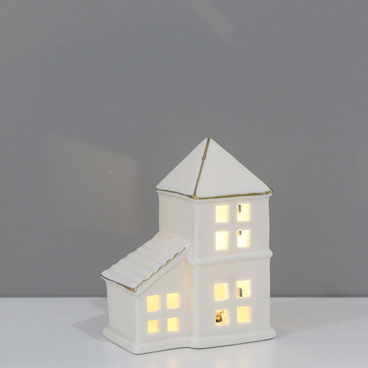 Decorative Ceramic House Lantern Kalsten