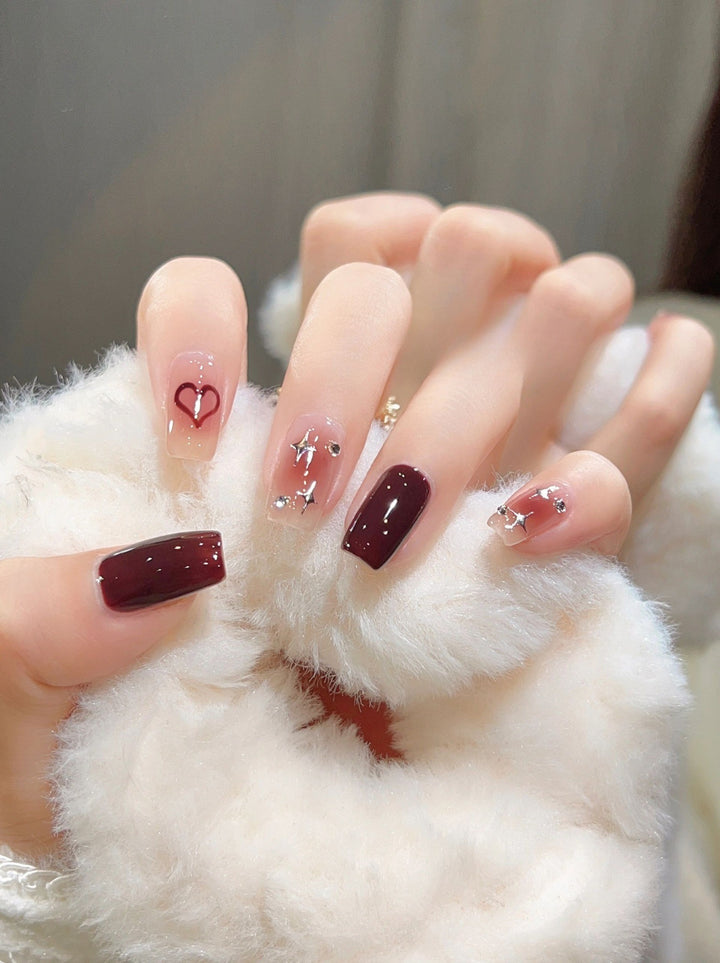Premium Glitter Ombre Press-On Nail Set Kalsten