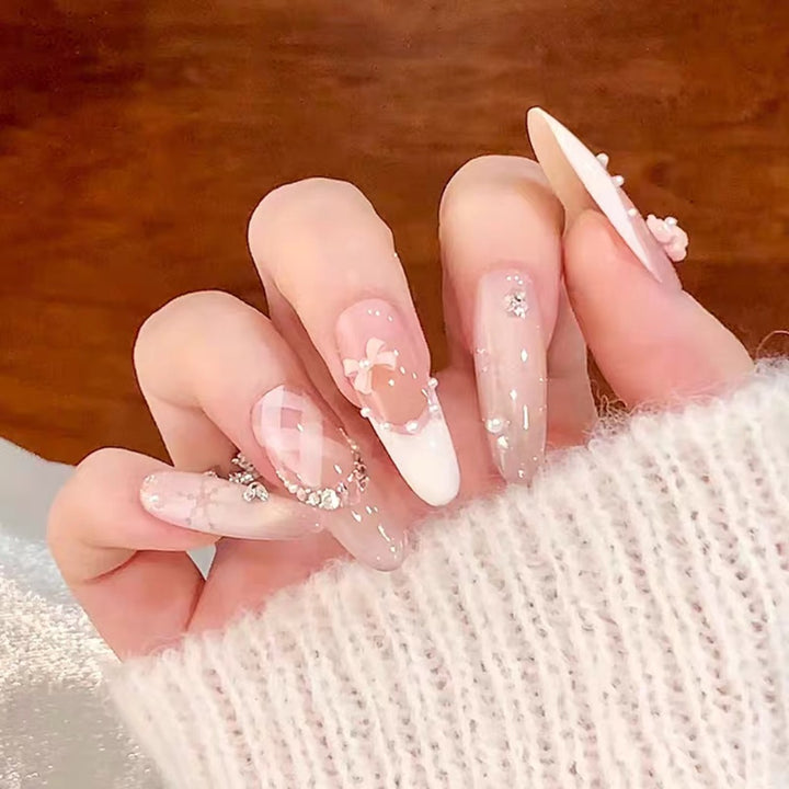 Artistic Floral Design Press-On Nail Set Kalsten