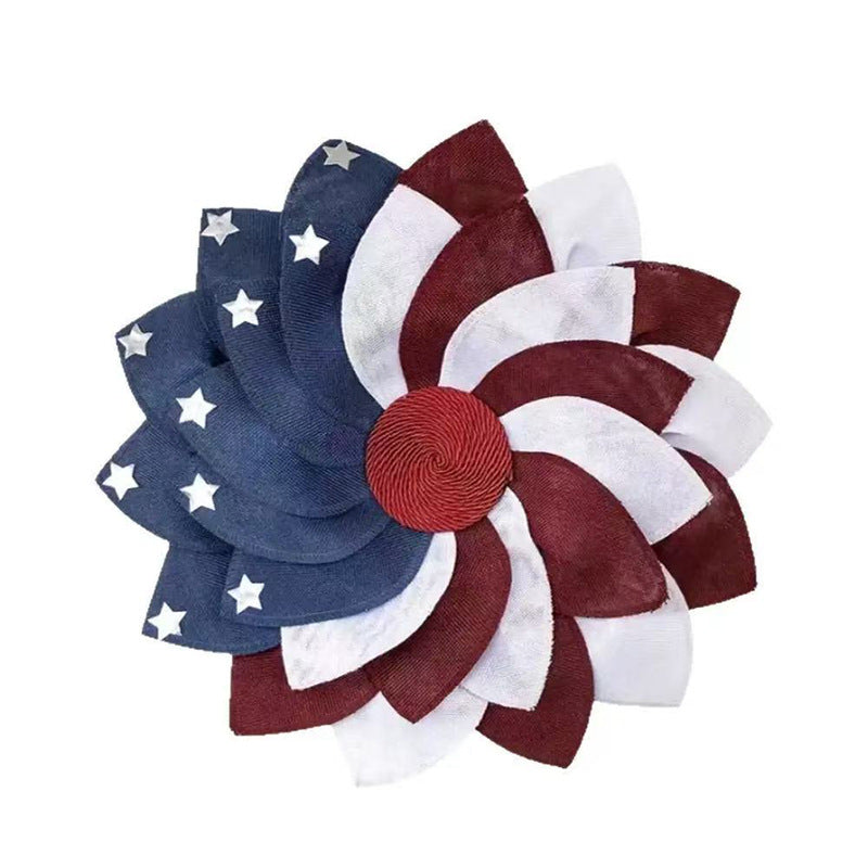 Unisex nan handcrafted felt eagle wreath with layered feather texture and hanging loop Kalsten
