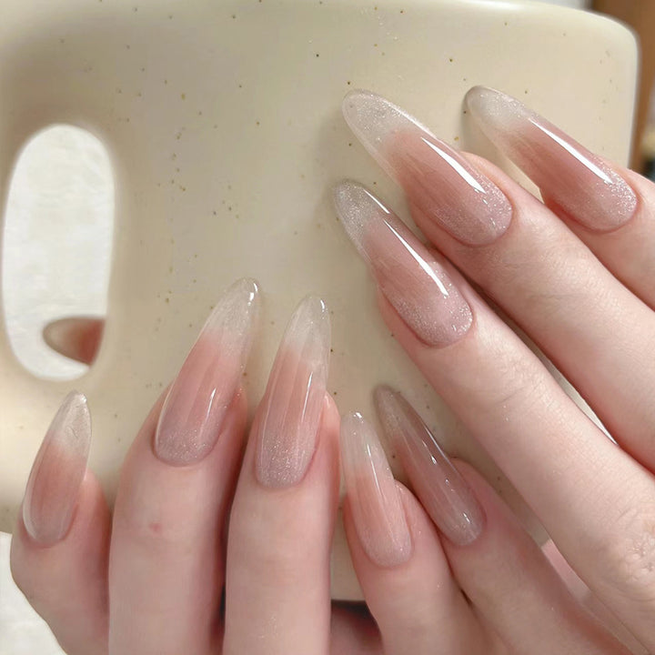 Natural Almond-Shaped Press-On Nails Kalsten