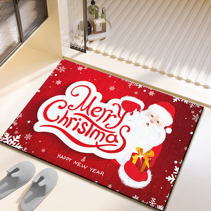 Festive Christmas-Themed Bath Mat Kalsten