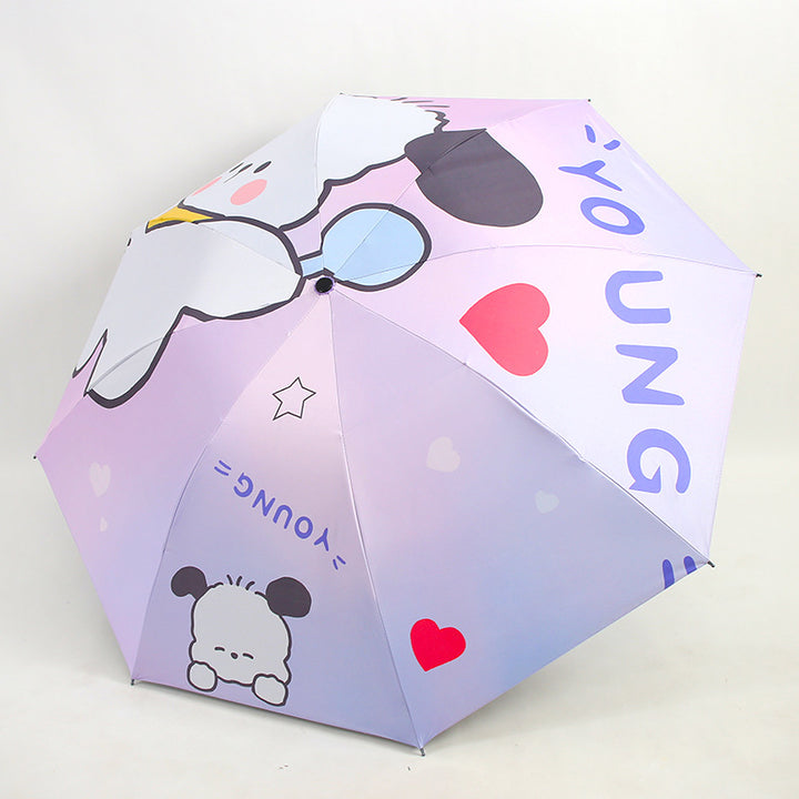 Women's Folding Kid's Umbrella with Cute Animal Designs Kalsten