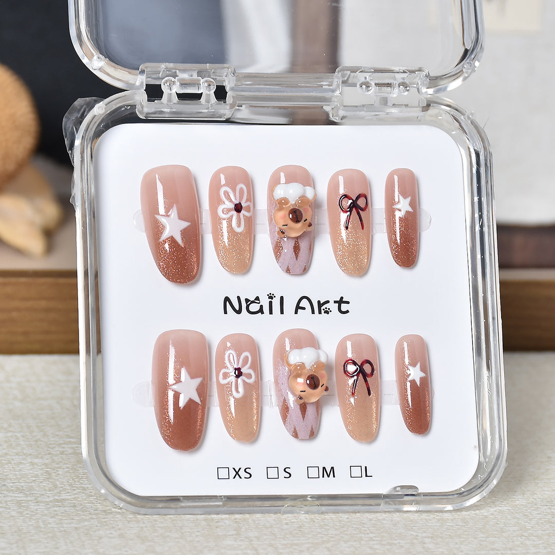 Premium Glamorous Press-On Nail Extensions Kalsten