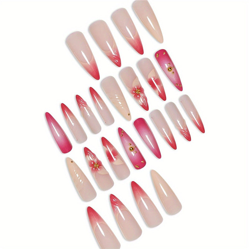 Artistic Floral Nail Art Design Kalsten