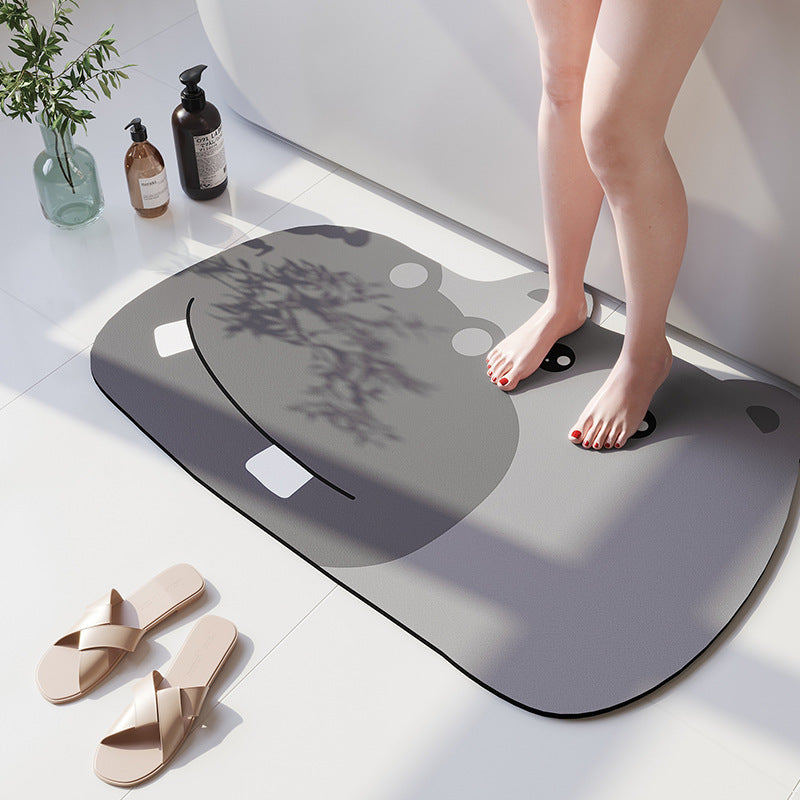 Playful Cat-Shaped Bath Mat