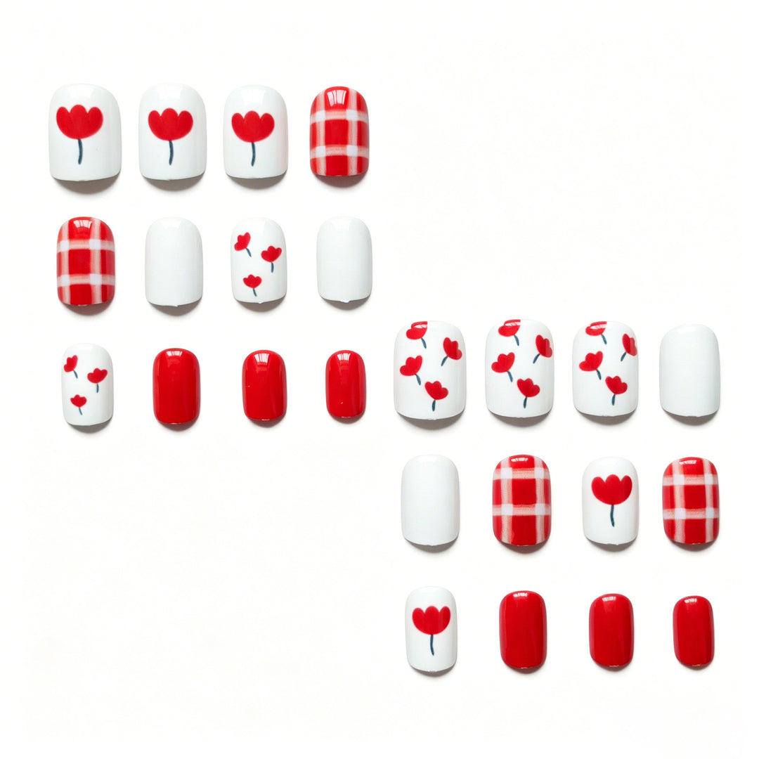 Seasonal Floral Nail Art Design