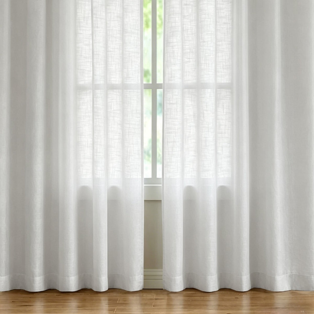 Sheer Linen Window Curtains Kalsten