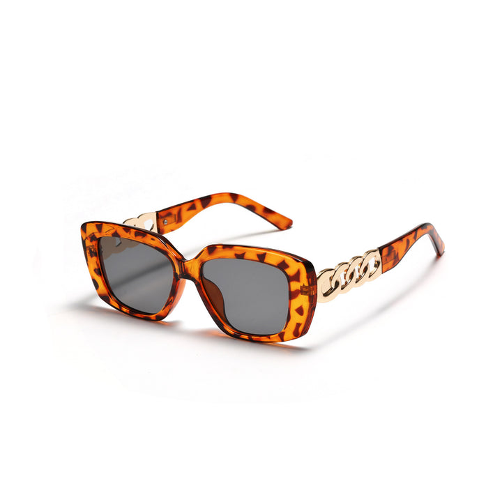 Ladies elegant square sunglasses with gold embellished frame Kalsten
