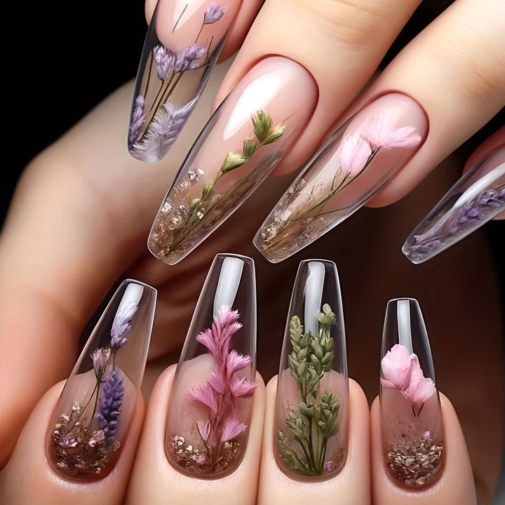 Floral Dipped Nail Art Kalsten