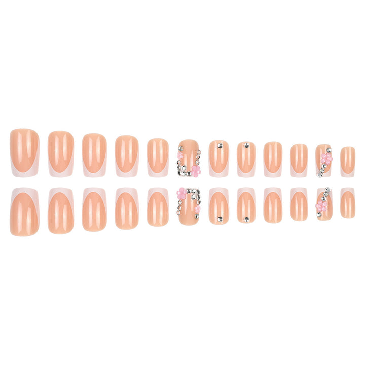 Decorative Floral Press-On Nail Set Kalsten