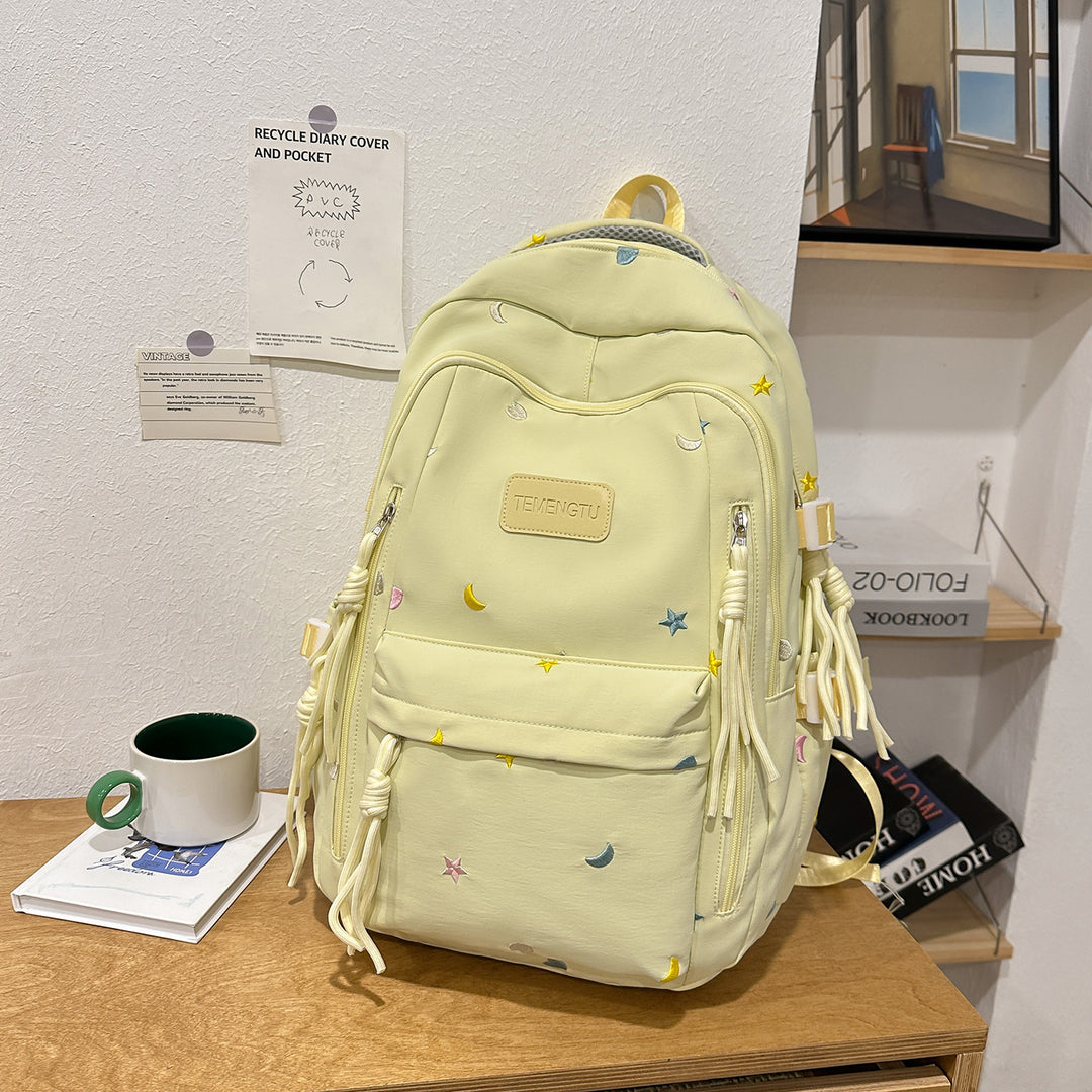 Stylish Embroidered Daily Backpack Kalsten