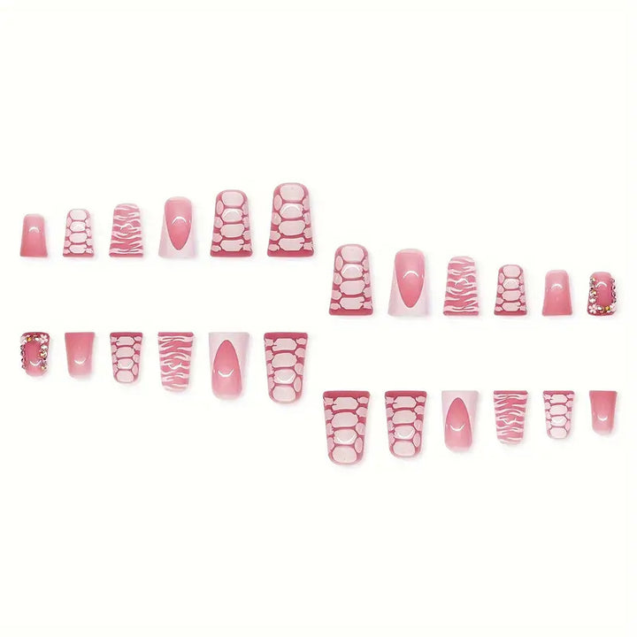 Artistic Glossy Press-On Nail Extensions Kalsten