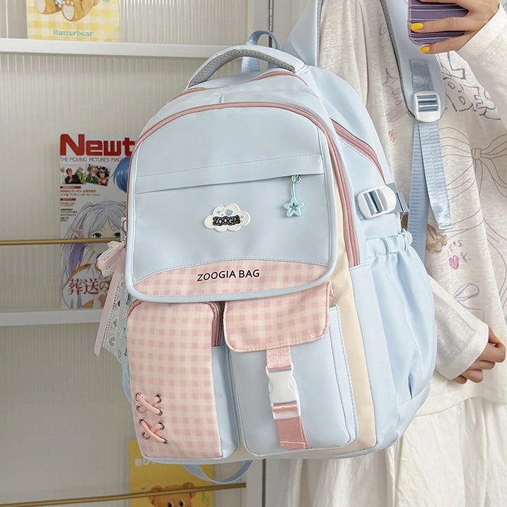 Stylish Multi-Pocket School Backpack Kalsten