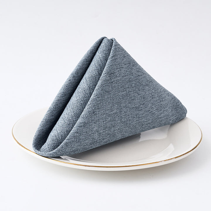 Premium Textured Linen-Blend Dinner Napkin With Hotel-Style Hem