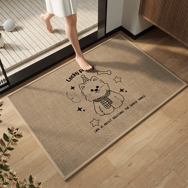 Elegant Modern Bathroom Mat Kalsten