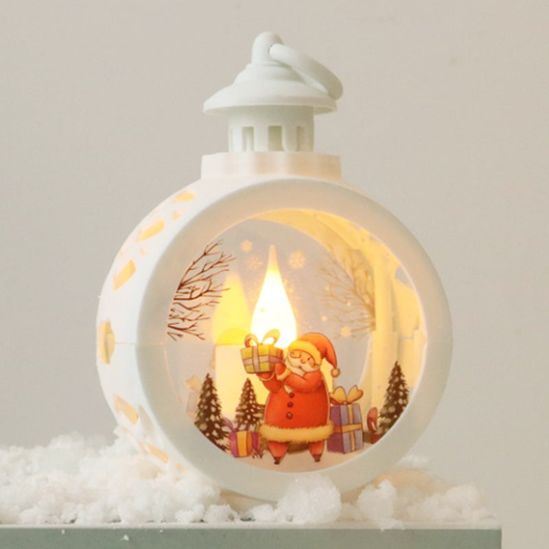 Christmas lantern with LED lighting