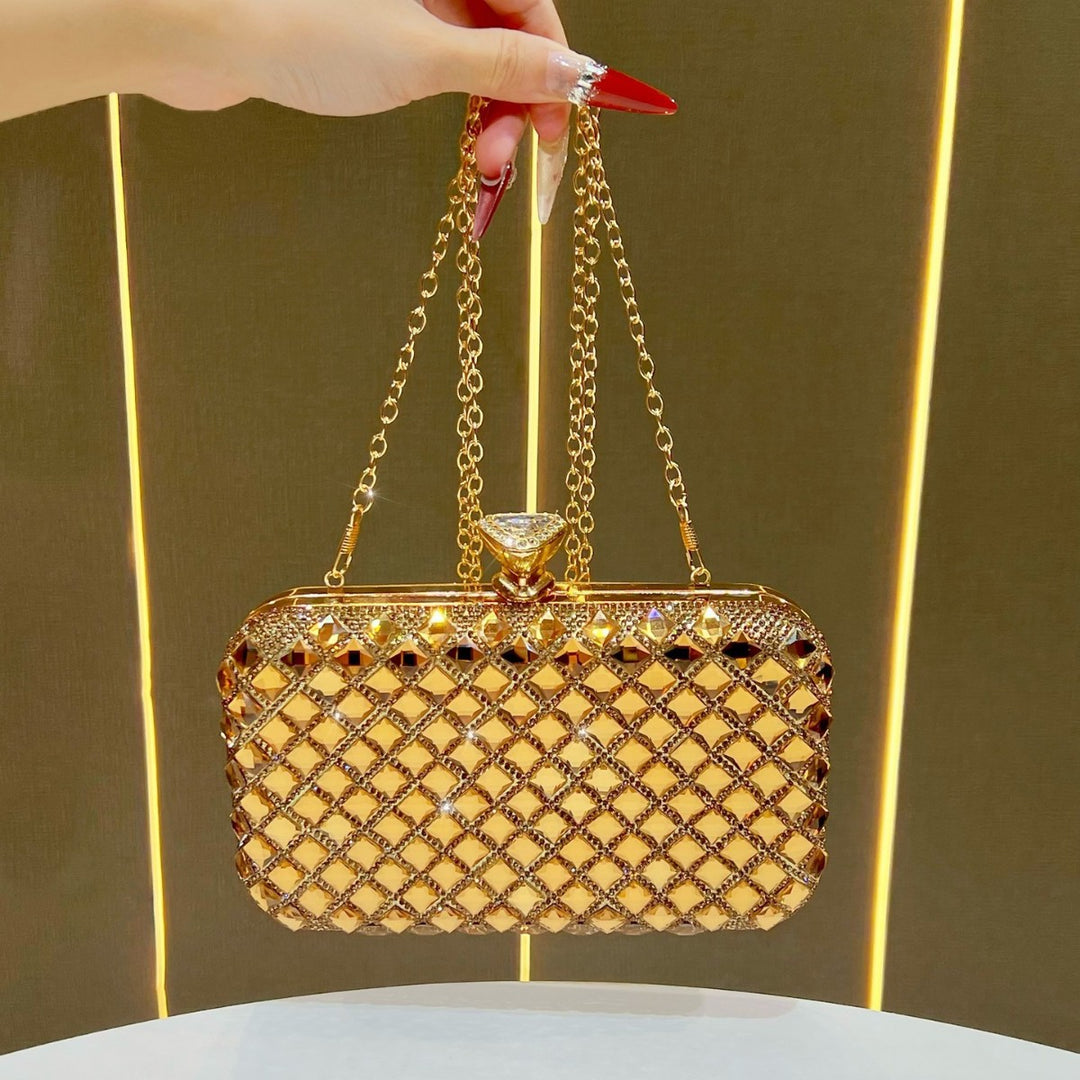 Crystal-Studded Evening Clutch