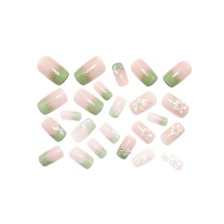 Creative nail art design with floral details Kalsten