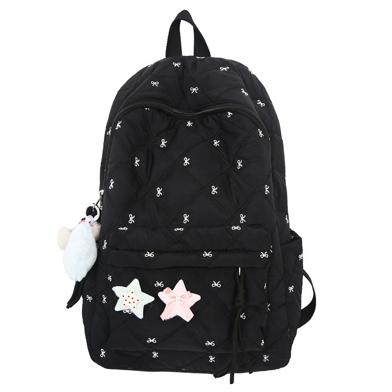 Quilted Embellished Backpack Kalsten