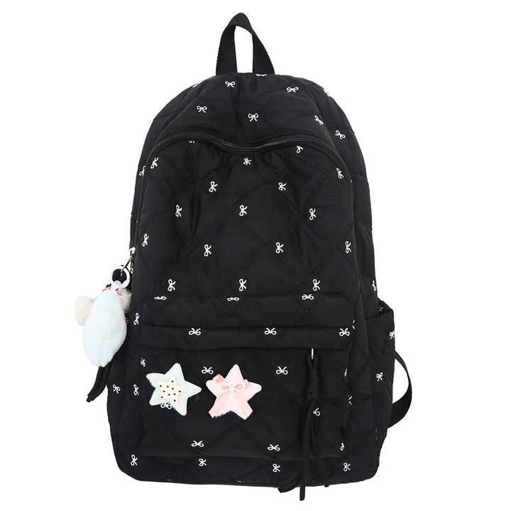 Quilted Embellished Backpack Kalsten
