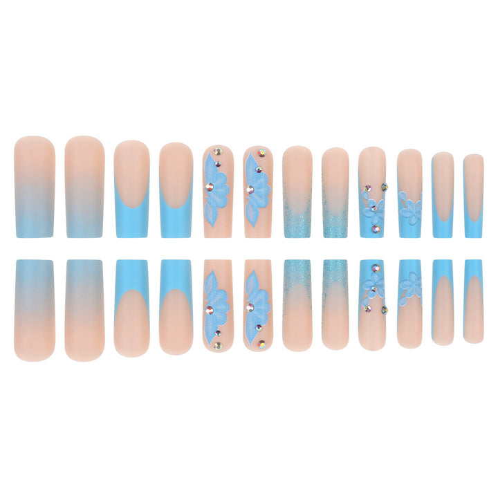 Decorative Floral Acrylic Press-On Nails Kalsten 1789085963