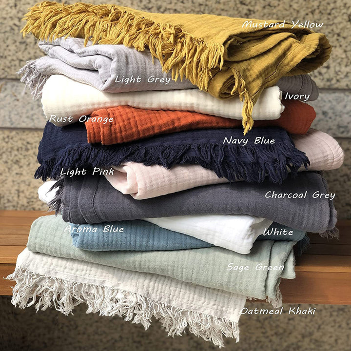 Luxurious Cotton Throw Blanket kalsten