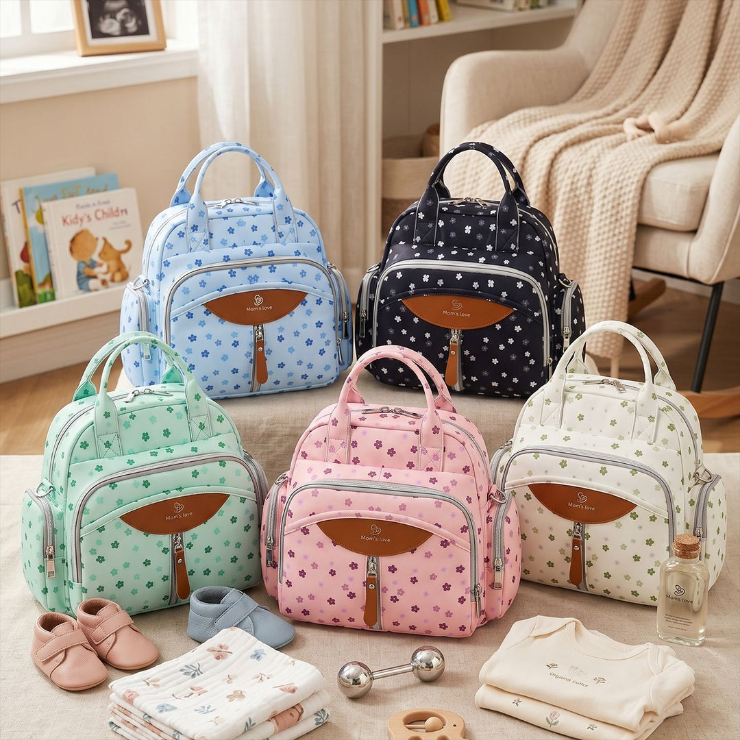 Stylish Multi-Pocket Diaper Bag Backpack Kalsten