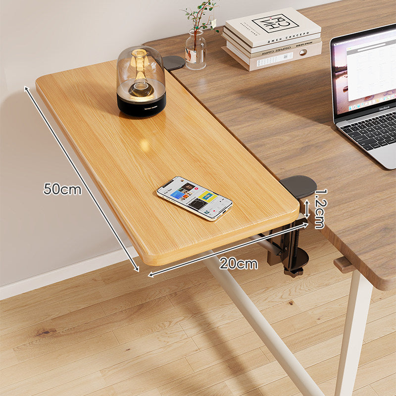 Clamp-On Adjustable Under-Desk Extension Work Surface