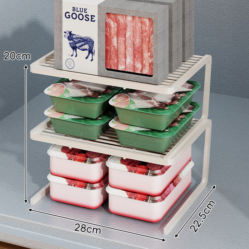 Triple-Tier Slim Slotted Countertop Pantry Shelf Organizer