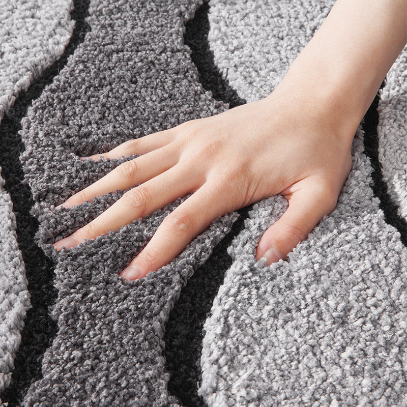 Textured Wave Pattern Bath Mat Kalsten