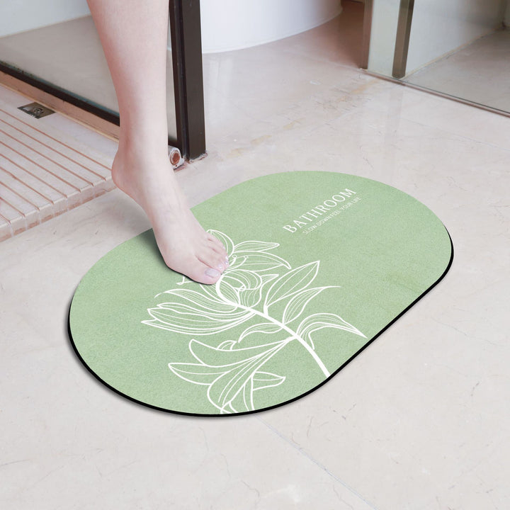 Elegant Floral Bathroom Mat Kalsten