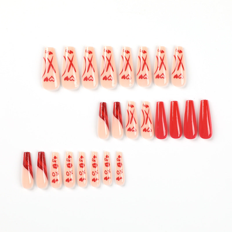 Artful Nail Extensions in Romantic Design Kalsten