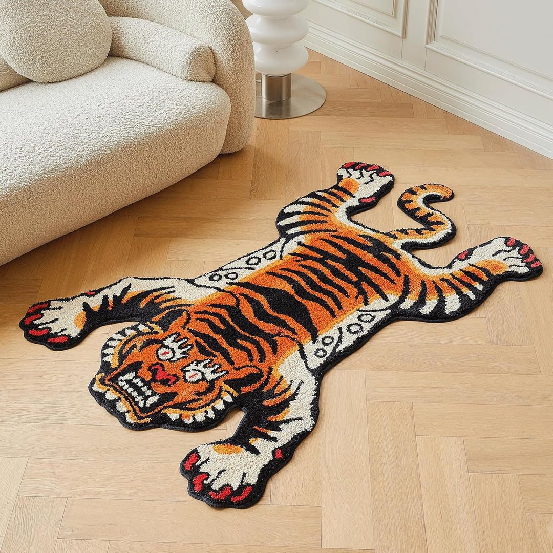 Leopard Print Plush Bath Mat