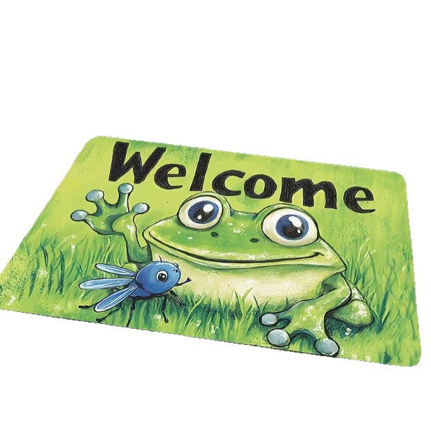 Cute Cartoon Frog Welcome Mat Kalsten