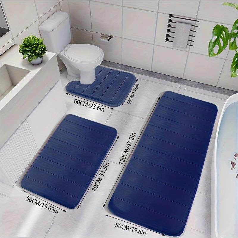 Non-Slip Bathroom Mat Set