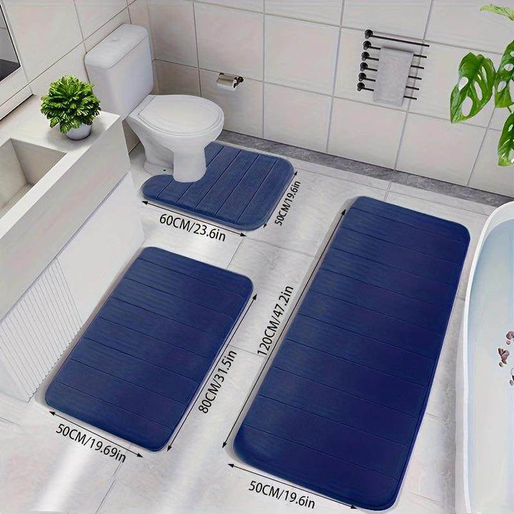 Non-Slip Bathroom Mat Set