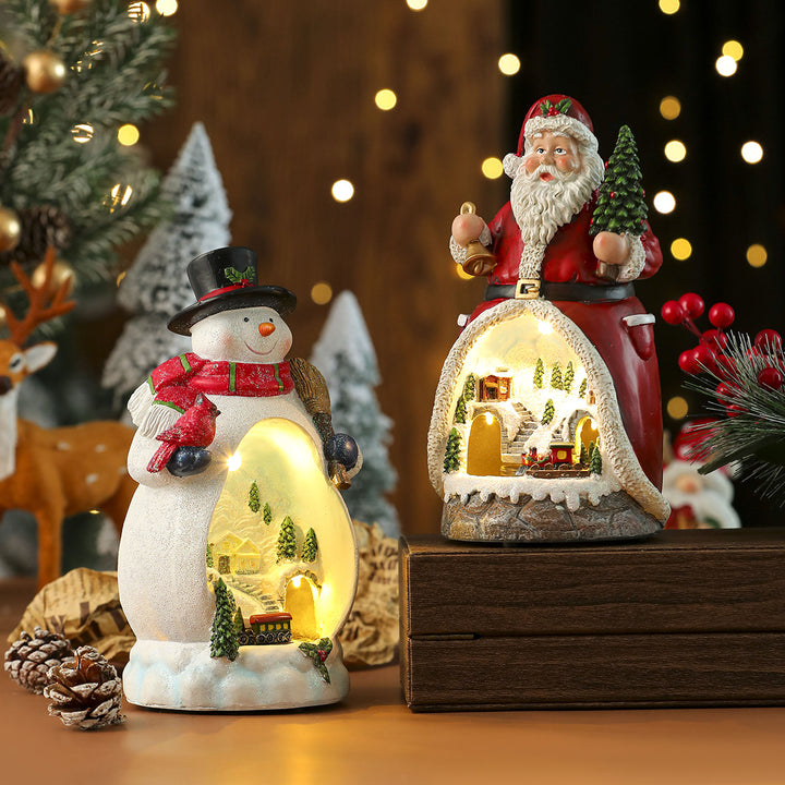 LED Light-Up Snowman Figurine Kalsten