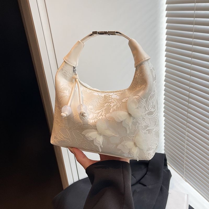 Floral Embellished Hobo Bag Kalsten