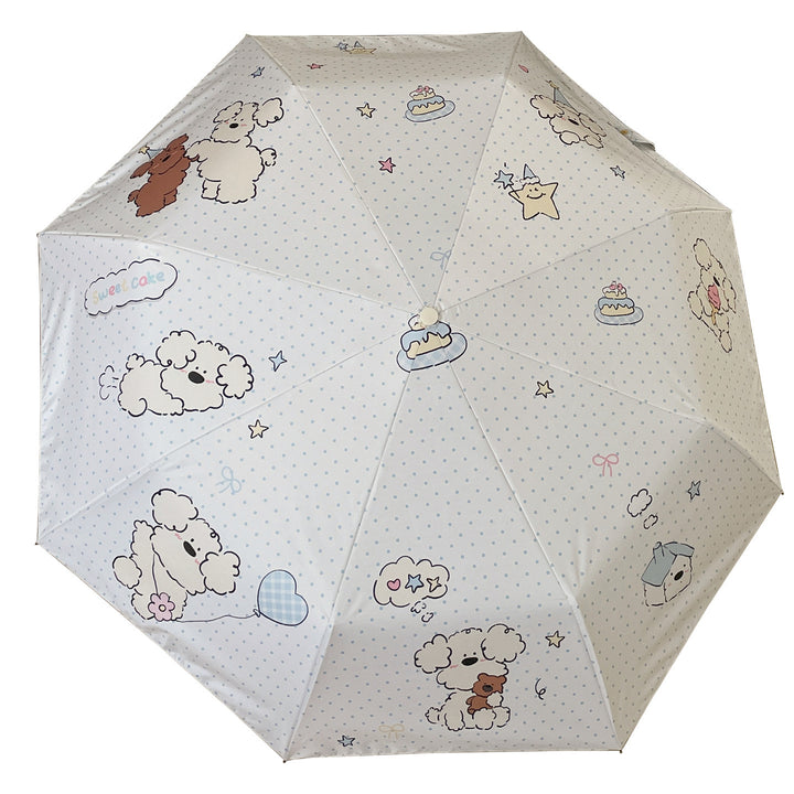 Women's Folding Umbrella with Playful Animal Design Kalsten